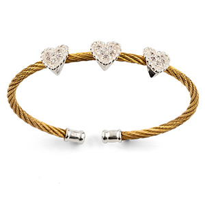 pulsera acero oro