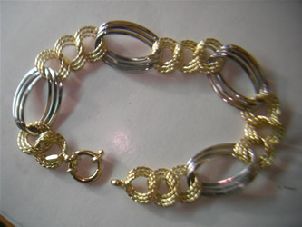 pulseras finas de oro y plata