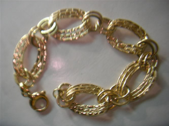 pulseras finas de oro y plata