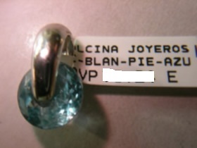 colgante aguamarina