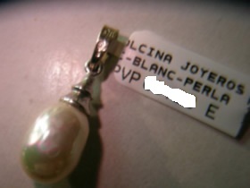 colgante perla
