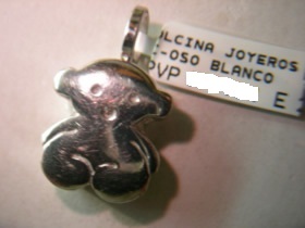 colgante oso