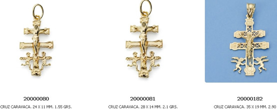 cruces caravaca oro plata madrid