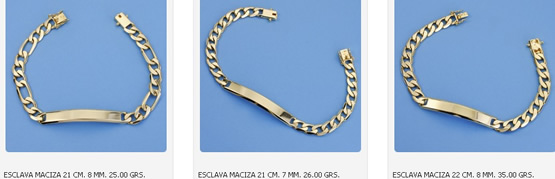 esclavas oro joyeria madrid