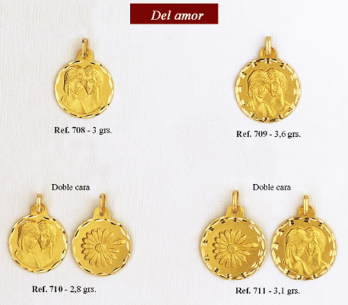 medallas enamorados