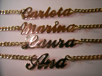 pulseras collares nombres