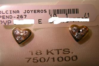 pendientes corazon