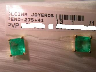 pendientes esmeralda