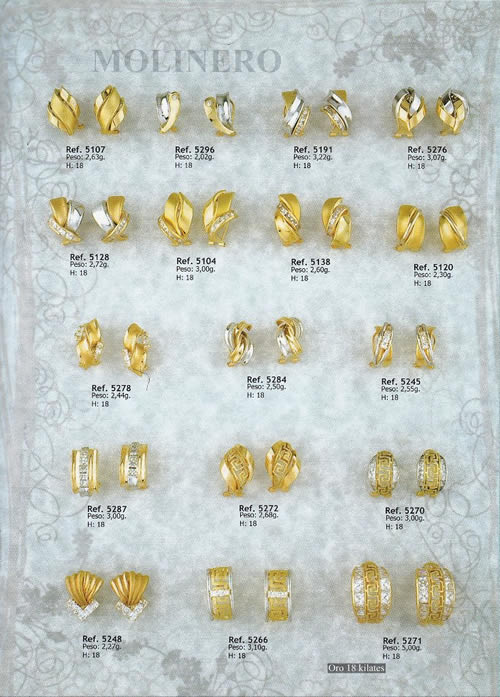 pendientes oro