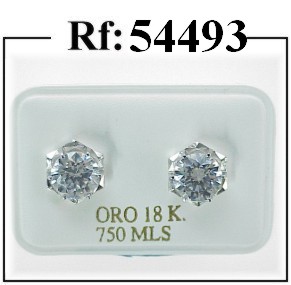 pendientes oro circonitas