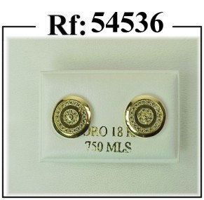 pendientes oro circonitas