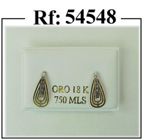 pendientes oro circonitas