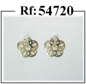 pendientes oro circonitas