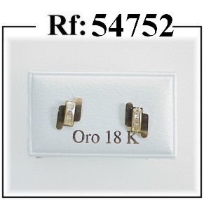 pendientes oro circonitas