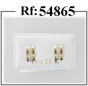 pendientes oro circonitas