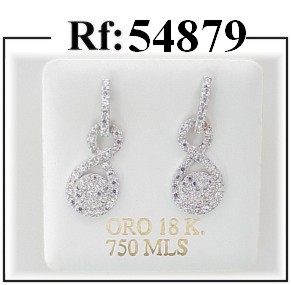 pendientes oro circonitas