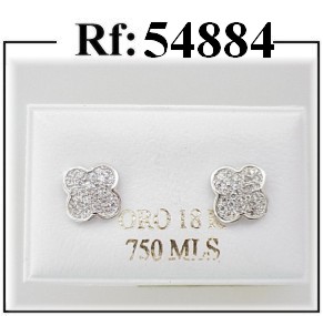 pendientes oro circonitas