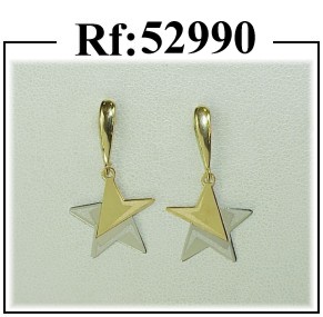 pendientes oro estrella