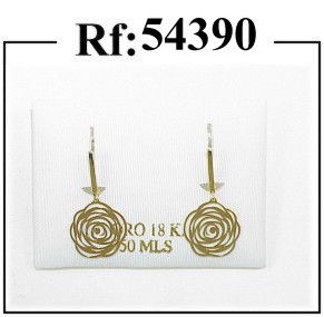 pendientes oro rosa