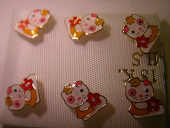 pendientes hello kitty