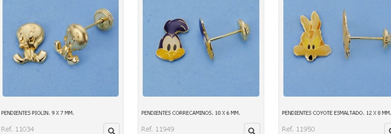 pendientes-piolin-correcaminos-coyote