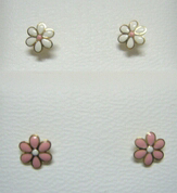 pendientes bebe flor