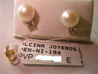 pendientes perlas