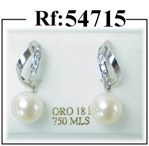 pendientes perlas