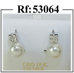 pendientes oro perla joyas madrid