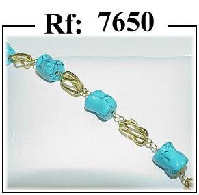 pulsera-oro-turquesas