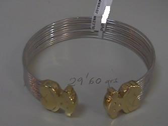 pulseras rigidas oro
