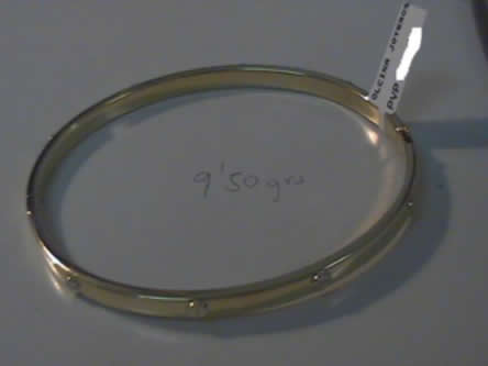 pulseras rigidas oro