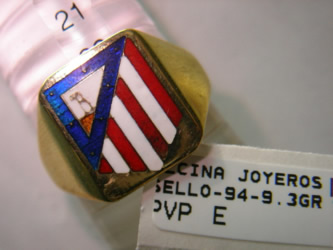 sello atleti oro plata esmalte