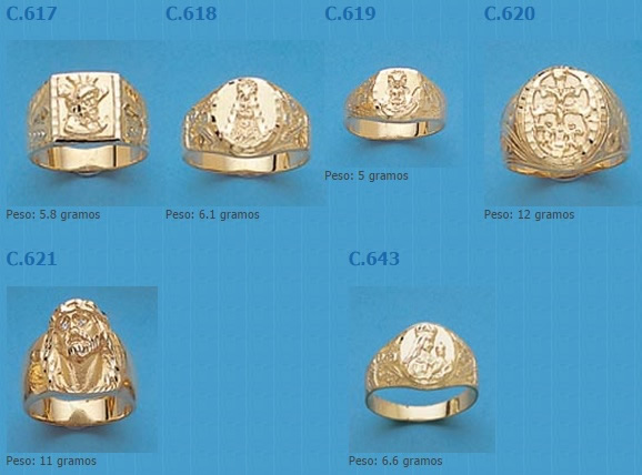 sellos cristos oro plata