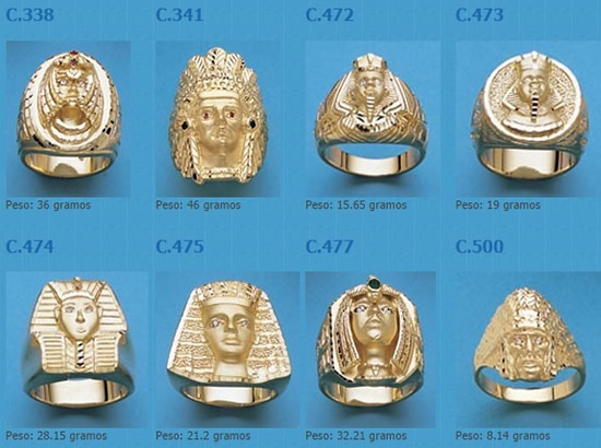 sellos egipcios oro plata